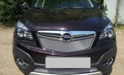 1 539 р. Нижняя сетка на бампер Russtal (хром) Opel Mokka  дорестайлинг (2012-2016)  с доставкой в г. Краснодар. Увеличить фотографию 2