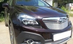 1 539 р. Нижняя сетка на бампер Russtal (хром) Opel Mokka  дорестайлинг (2012-2016)  с доставкой в г. Краснодар. Увеличить фотографию 1