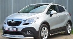 16 999 р. Одинарная защита переднего бампера диаметром 63 мм SLITKOFF Opel Mokka  дорестайлинг (2012-2016)  с доставкой в г. Краснодар. Увеличить фотографию 4