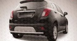 Защита заднего бампера из трубы диаметром 57 мм Slitkoff Opel Mokka  дорестайлинг (2012-2016)