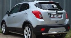 14 899 р. Одинарная защита заднего бампера из трубы диаметром 63 мм SLITKOFF Opel Mokka  дорестайлинг (2012-2016)  с доставкой в г. Краснодар. Увеличить фотографию 4