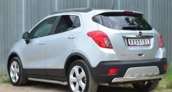 14 299 р. Защита заднего бампера (Ø75x42 мм, нержавейка) Russtal Opel Mokka  дорестайлинг (2012-2016)  с доставкой в г. Краснодар. Увеличить фотографию 4