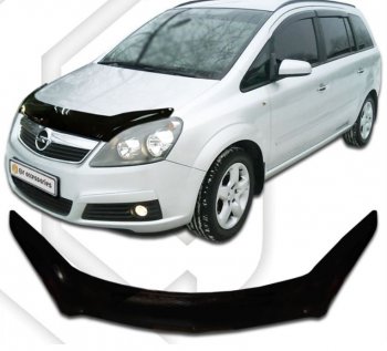 Дефлектор капота CA-Plastiс exclusive Opel (Опель) Zafira (Зафира)  В (2005-2008) В дорестайлинг