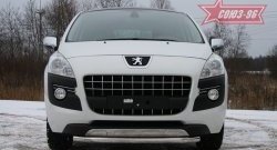 14 309 р. Одинарная защита переднего бампера диаметром трубы 60 мм Souz-96 Peugeot 3008 дорестайлинг (2009-2013)  с доставкой в г. Краснодар. Увеличить фотографию 2