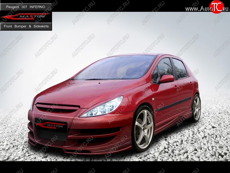 27 699 р. Передний бампер Inferno Peugeot 307 универсал дорестайлинг (2001-2005)  с доставкой в г. Краснодар