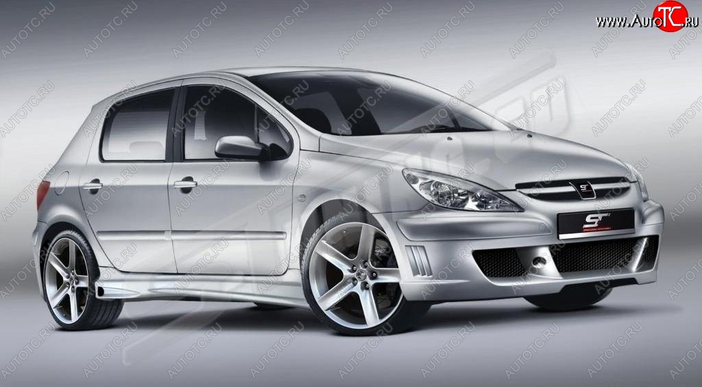 26 599 р. Передний бампер ST Peugeot 307 универсал дорестайлинг (2001-2005)  с доставкой в г. Краснодар