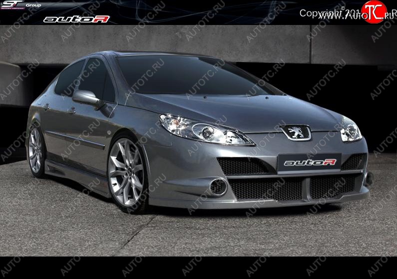 25 899 р. Передний бампер Auto-R Peugeot 407 седан (2004-2010)  с доставкой в г. Краснодар