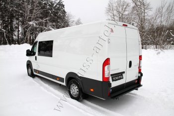 4 599 р. Металлическая защита заднего бампера RA Peugeot Boxer 250 (2006-2014)  с доставкой в г. Краснодар. Увеличить фотографию 4