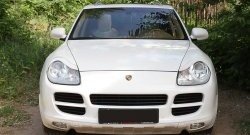 1 599 р. Реснички на фары RA Porsche Cayenne 955 (2002-2006) (Неокрашенные)  с доставкой в г. Краснодар. Увеличить фотографию 3