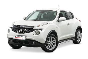 Защита порогов d42 с гибами Slitkoff Nissan Juke 1 YF15 дорестайлинг (2010-2014)