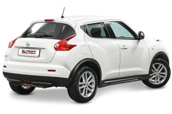 Защита порогов d42 с гибами Slitkoff Nissan (Нисан) Juke (Жук)  1 YF15 (2010-2014) 1 YF15 дорестайлинг