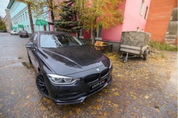 12 999 р. Юбка переднего бампера (Sport,Luxury, SE) INMAX  BMW 3 серия ( F30,  F31) (2015-2018) седан рестайлинг, универсал рестайлинг (неокрашенная)  с доставкой в г. Краснодар. Увеличить фотографию 2