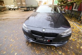 12 999 р. Юбка переднего бампера (Sport,Luxury, SE) INMAX  BMW 3 серия ( F30,  F31) (2015-2018) седан рестайлинг, универсал рестайлинг (неокрашенная)  с доставкой в г. Краснодар. Увеличить фотографию 3