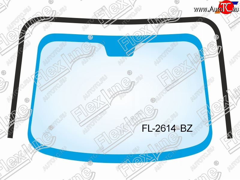 2 489 р. Молдинг лобового стекла (П-образный) FLEXLINE Toyota Vitz XP90 хэтчбэк 5 дв. дорестайлинг (2005-2007)  с доставкой в г. Краснодар