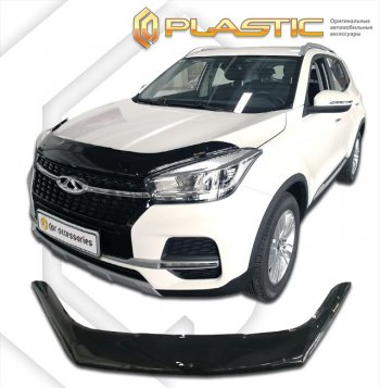 Дефлектор капота CA-Plastic Chery (Черри) Tiggo 4 (Тиго) (2017-2023) дорестайлинг, рестайлинг