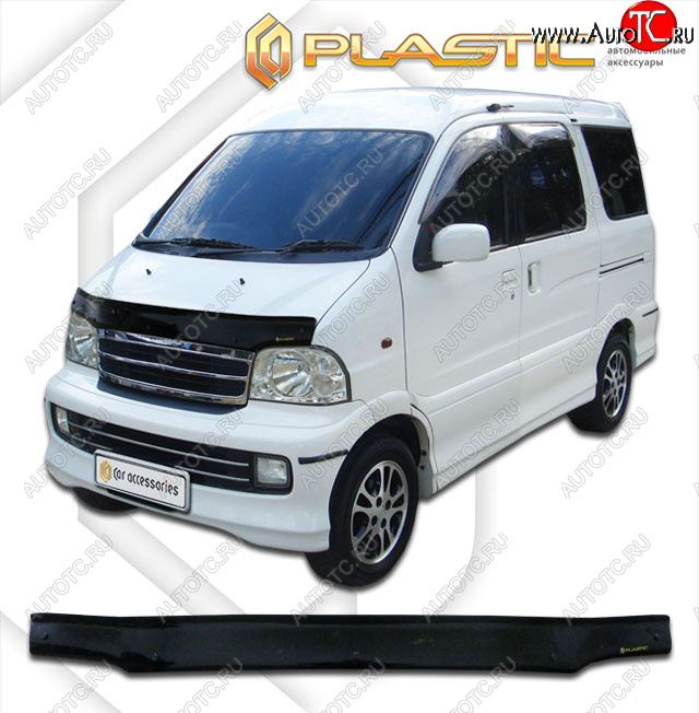 1 839 р. Дефлектор капота CA-Plastic  Daihatsu Atrai7  S231G,S221G (2000-2004) (classic черный, без надписи)  с доставкой в г. Краснодар