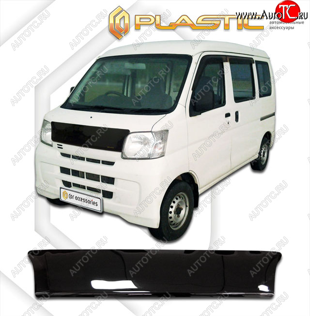 1 999 р. Дефлектор капота CA-Plastic  Daihatsu Hijet  S320 минивэн (2004-2007) дорестайлинг (classic черный, без надписи)  с доставкой в г. Краснодар