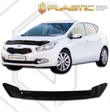 Дефлектор капота CA-Plastic KIA Ceed 2 JD рестайлинг, хэтчбэк (2015-2018)