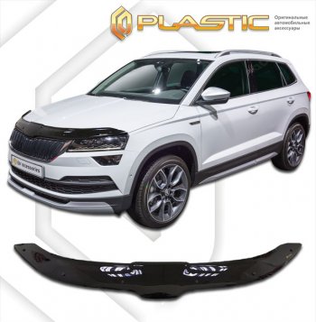 Дефлектор капота CA-Plastic Skoda (Шкода) Karoq (Карог)  NU7 (2017-2024) NU7 дорестайлинг, рестайлинг