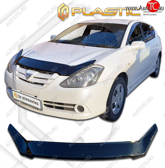 2 079 р. Дефлектор капота CA-Plastic  Toyota Caldina  T240 (2005-2007) универсал рестайлинг (classic черный, без надписи)  с доставкой в г. Краснодар