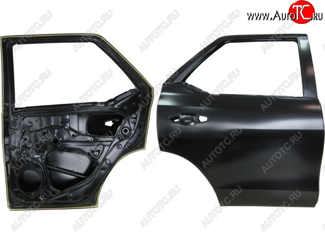 20 999 р. Правая дверь задняя BodyParts  Toyota Fortuner  AN160 (2015-2020) дорестайлинг (Неокрашенная)  с доставкой в г. Краснодар