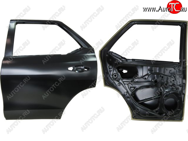 22 449 р. Левая дверь задняя BodyParts Toyota Fortuner AN160 дорестайлинг (2015-2020) (Неокрашенная)  с доставкой в г. Краснодар