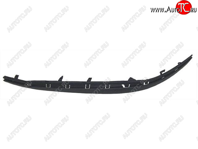 379 р. Левый молдинг переднего бампера BODYPARTS  Skoda Octavia  A5 (2004-2008) дорестайлинг лифтбэк, дорестайлинг универсал (Черный)  с доставкой в г. Краснодар