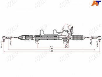 Рейка рулевая LHD SAT Toyota Fortuner AN160 рестайлинг (2020-2024)