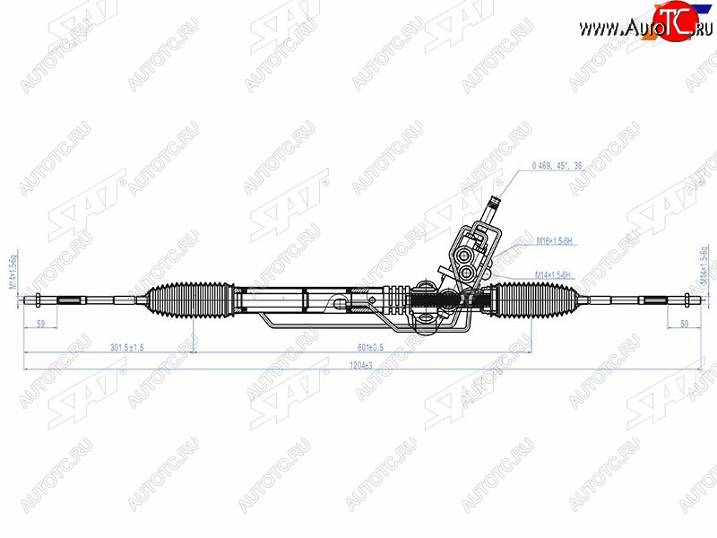 20 999 р. Рейка рулевая RHD SAT  Subaru Impreza  GH - Legacy ( BL/B13,  BL,B13)  с доставкой в г. Краснодар