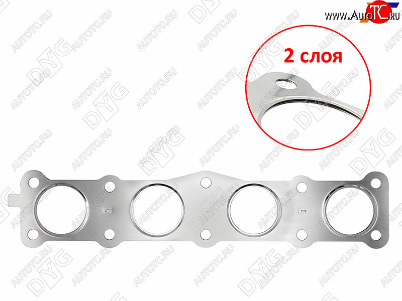 539 р. Прокладка выпускного коллектора G4KD 2,0 DYG Hyundai Grandeur HG (2011-2015)  с доставкой в г. Краснодар