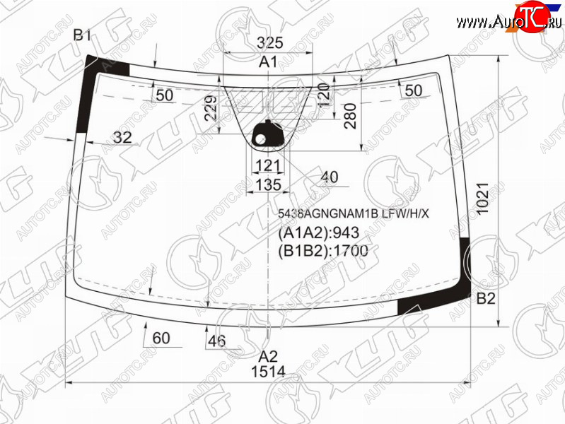 9 299 р. Стекло лобовое (Антенна Датчик дождя) XYG Mercedes-Benz Vito W639 рестайлинг (2010-2014)  с доставкой в г. Краснодар