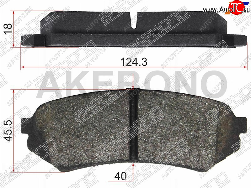 2 499 р. Колодки тормозные AKEBONO (задние)  Lexus LX470  J100 (1998-2007), Toyota Land Cruiser  100 (1998-2007)  с доставкой в г. Краснодар