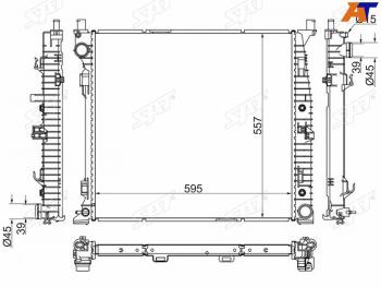 Радиатор охлаждающей жидкости SAT  Mercedes-Benz ML class W166 (2011-2015)