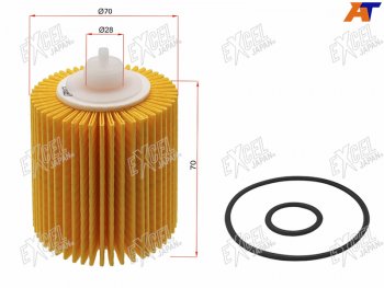 Фильтр масляный (картридж) EXCEL JAPAN Toyota Camry XV50 дорестайлинг (2011-2014)