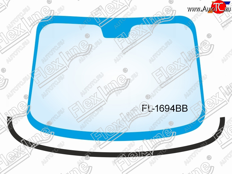 1 179 р. Молдинг лобового стекла (Снизу) FLEXLINE Ford Focus 2 хэтчбэк 3 дв. дорестайлинг (2004-2007)  с доставкой в г. Краснодар