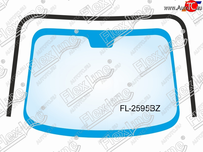 2 669 р. Молдинг лобового стекла (П-образный) FLEXLINE Subaru Tribeca (2008-2014)  с доставкой в г. Краснодар