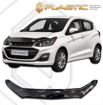 Дефлектор капота CA-Plastic Chevrolet Spark M300 1-ый рестайлинг (2016-2020)