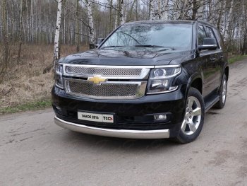 Защита переднего бампера нижняя овальная 120х60 мм ТСС Тюнинг Chevrolet (Шевролет) Tahoe (Тахо) ( GMT900,  K2UC) (2006-2021) GMT900, K2UC 5 дв.  (нержавейка)