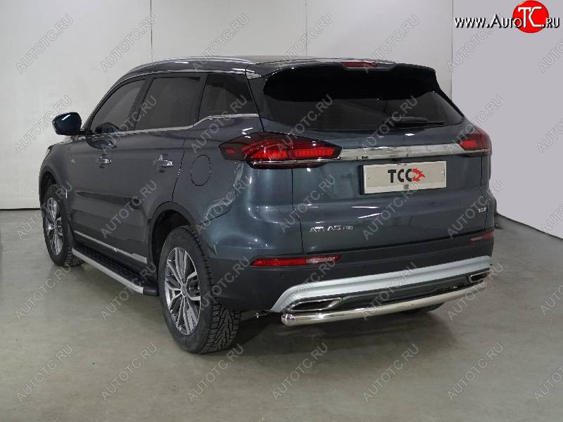 18 399 р. Защита задняя (центральная 60,3 мм) ТСС Тюнинг  Geely Atlas Pro  NL3 (2019-2025)  с доставкой в г. Краснодар