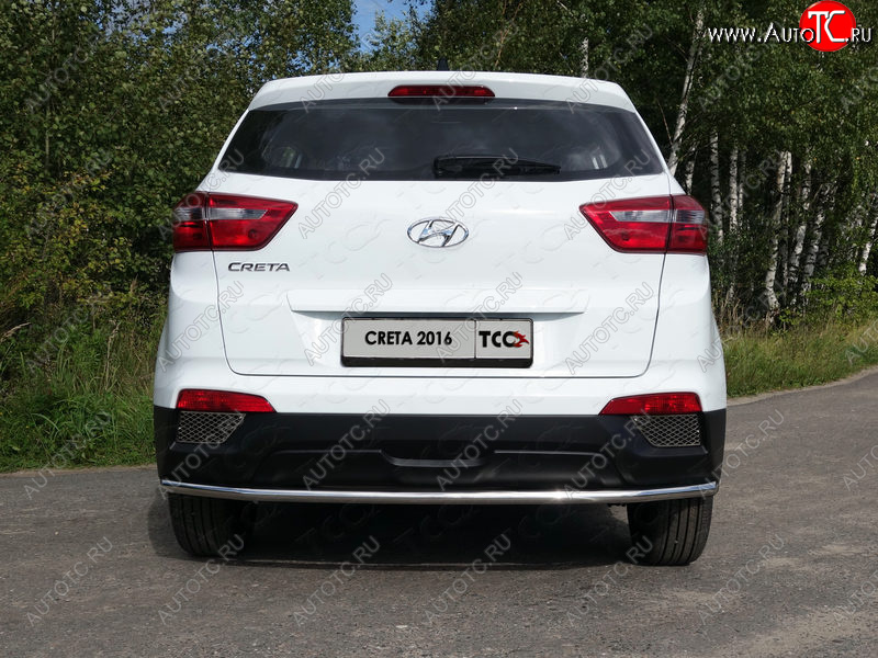 16 899 р. Защита задняя (нержавейка d42,4 мм), ТСС Тюнинг Hyundai Creta GS дорестайлинг (2015-2019)  с доставкой в г. Краснодар