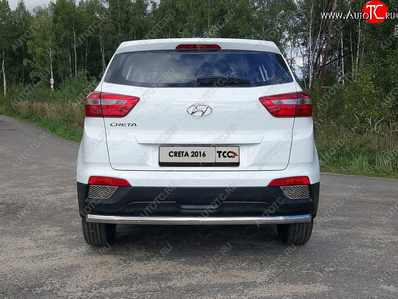 16 899 р. Защита задняя (нержавейка 60,3 мм) ТСС Тюнинг Hyundai Creta GS дорестайлинг (2015-2019)  с доставкой в г. Краснодар