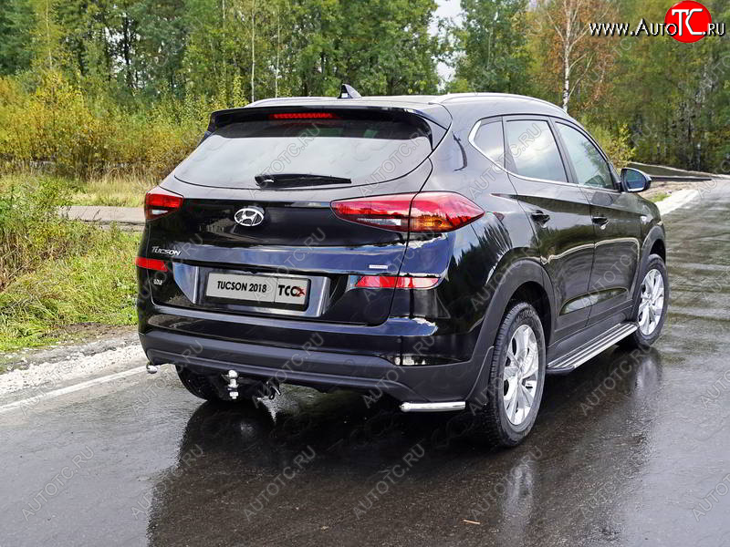 12 299 р. Защита заднего бампера (уголки, d42,4 мм) TCC  Hyundai Tucson  TL (2018-2021) рестайлинг  с доставкой в г. Краснодар