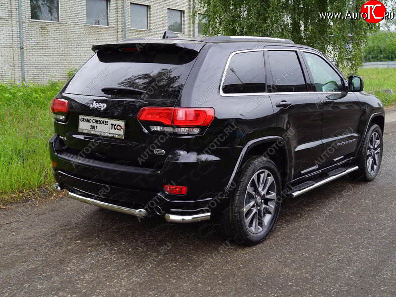 18 699 р. Защита заднего бампера (уголки, d60,3 мм) TCC  Jeep Grand Cherokee  WK2 (2017-2022) 2-ой рестайлинг  с доставкой в г. Краснодар