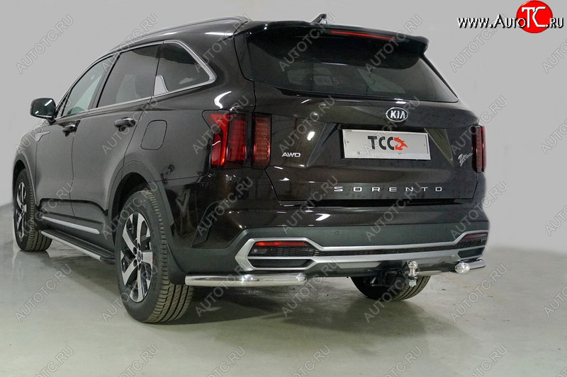 21 599 р. Защита заднего бампера (уголки, d60,3 мм) TCC  KIA Sorento  MQ4 (2020-2022)  с доставкой в г. Краснодар