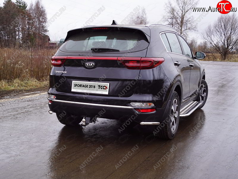 13 999 р. Защита заднего бампера (уголки, d42,4 мм) TCC  KIA Sportage  4 QL (2018-2022) рестайлинг  с доставкой в г. Краснодар