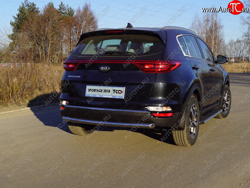 17 999 р. Защита задняя (нержавейка 60,3 мм) ТСС Тюнинг  KIA Sportage  4 QL (2018-2022) рестайлинг  с доставкой в г. Краснодар