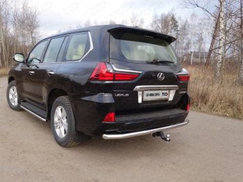 Защита задняя (нержавейка 60,3 мм) кроме F-Sport ТСС Тюнинг  LX450d  J200, LX570  J200