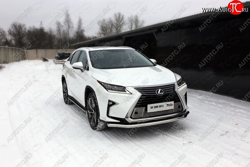 22 599 р. Защита переднего бампера нижняя d60,3 мм ТСС Тюнинг  Lexus RX  200T - RX450H  AL10 (нержавейка)  с доставкой в г. Краснодар