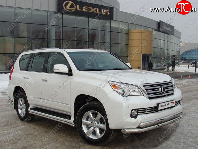 37 649 р. Защита переднего бампера нижняя d76,1*75 мм ТСС Тюнинг  Lexus GX460  J150 (2009-2013) дорестайлинг (нержавейка)  с доставкой в г. Краснодар