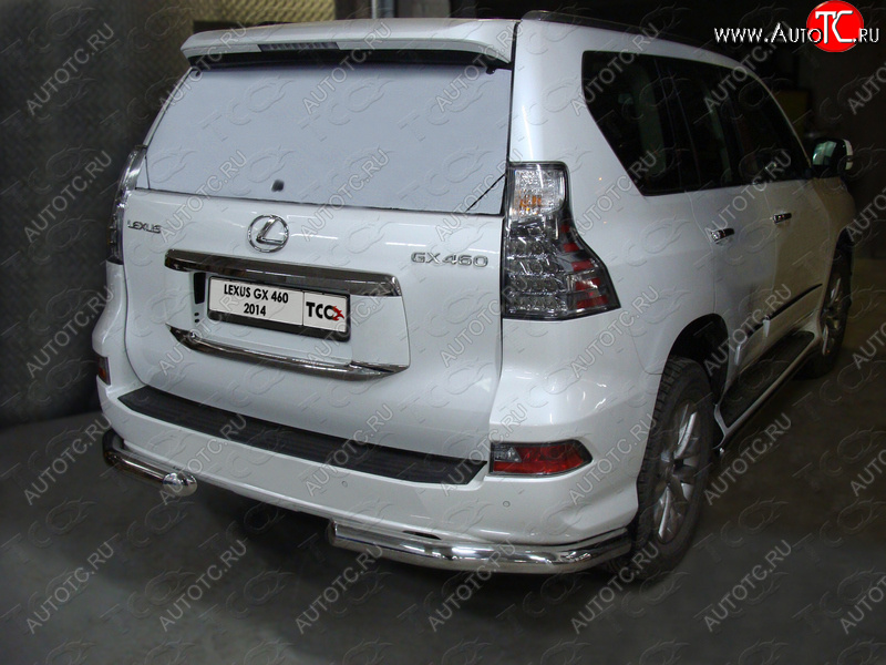 27 999 р. Защита задняя (уголки, нержавейка 76,1 мм) ТСС Тюнинг Lexus GX460 J150 1-ый рестайлинг (2013-2019)  с доставкой в г. Краснодар